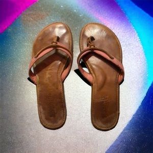 Sperry Topsider Pink and Brown Slip-On Sandals